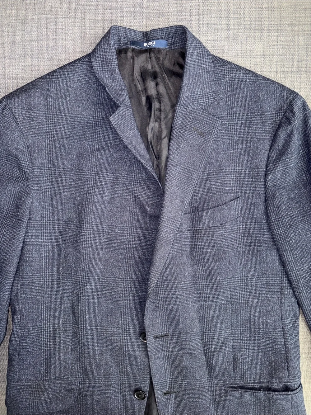 Boggi Milano Sport Coat Blazer, Blue/Gray 48R